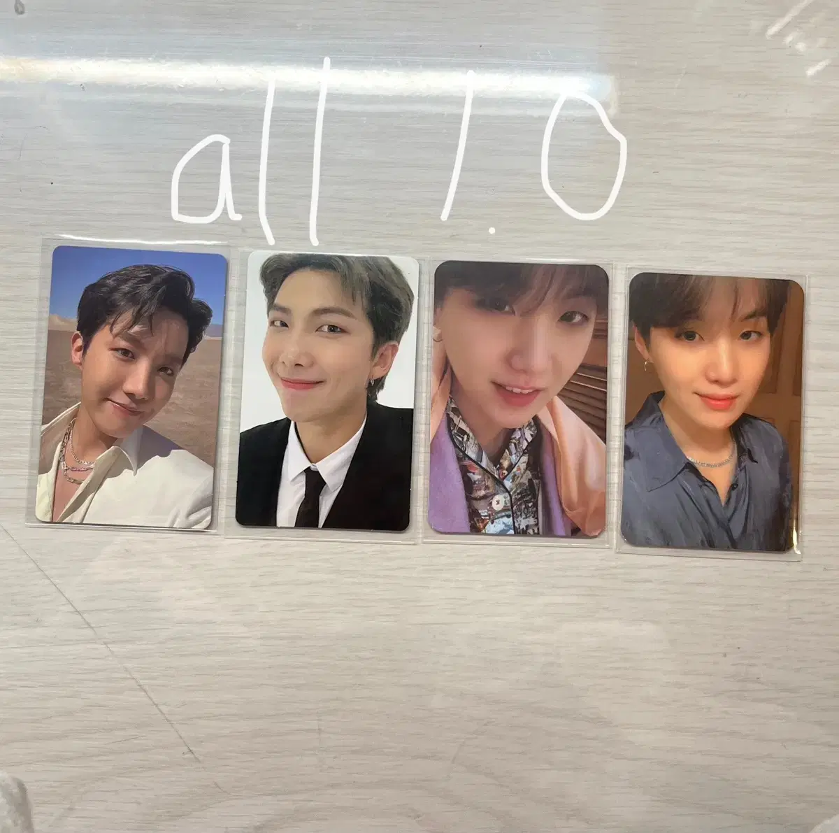 방탄 포카 4장 일괄