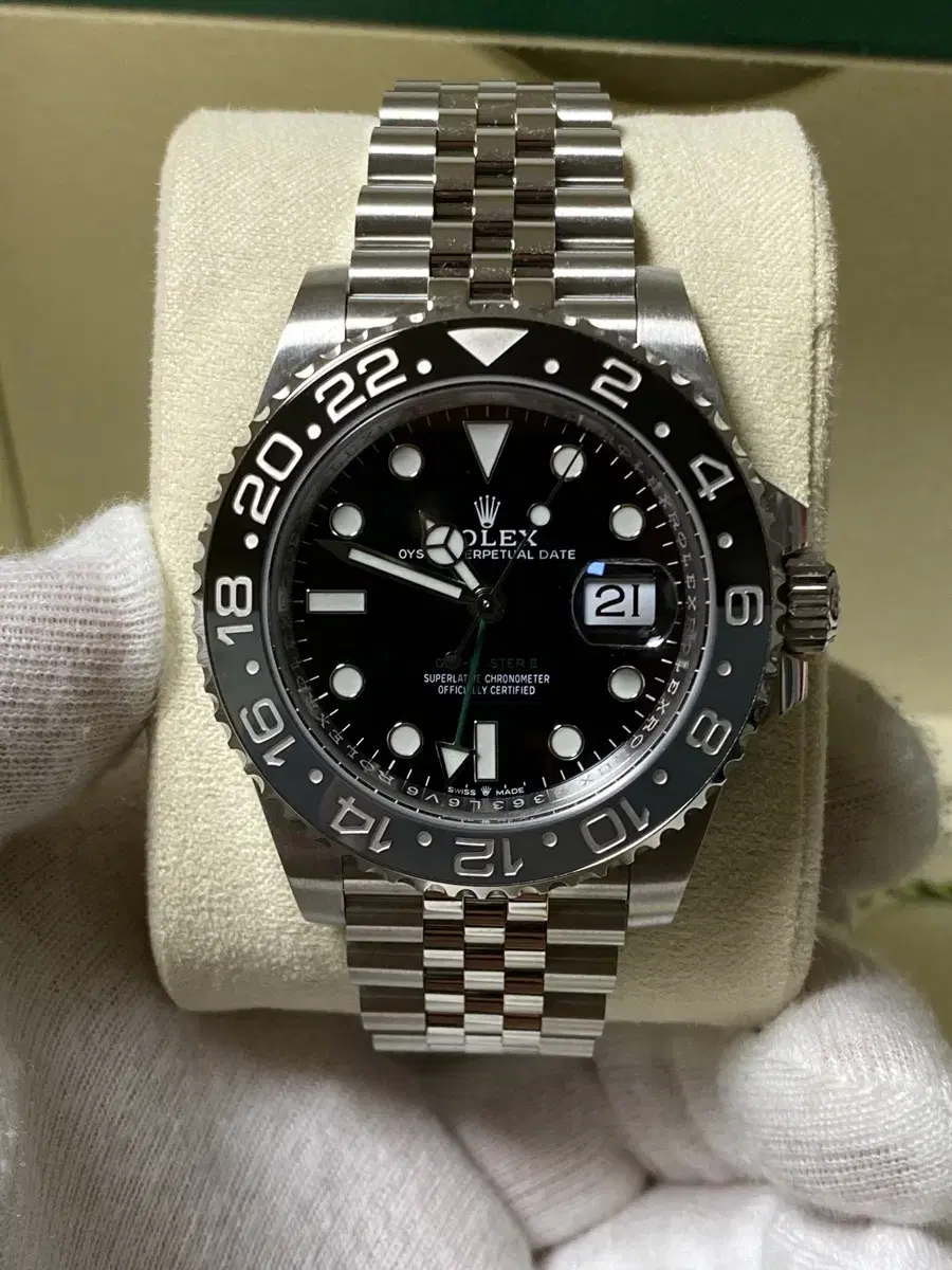 로렉스 GMT 마스터 II 40mm 스틸 126710GRNR