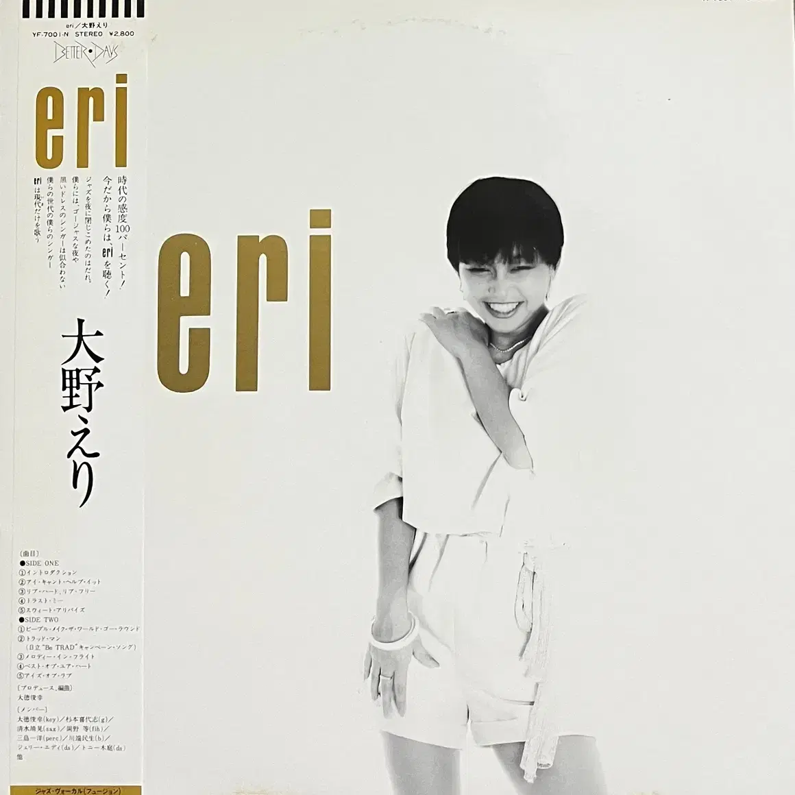 (시티팝)오노 에리 Eri Ohno - Eri lp