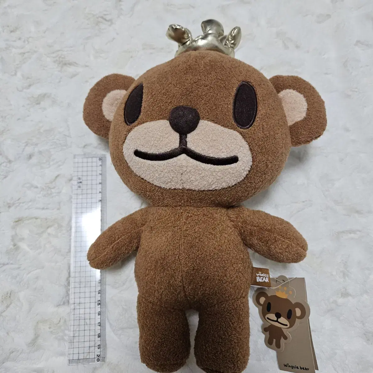 윙클베어 빈티지 곰인형 30cm 고전문구