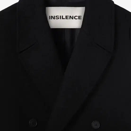 [INSILENCE] 인사일런스 캐시미어 더블 롱 코트 블랙 (L)