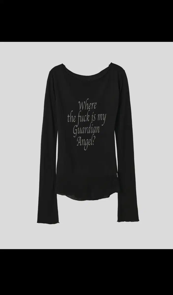 Lettering Tencel T-shirt Black 스컬프터