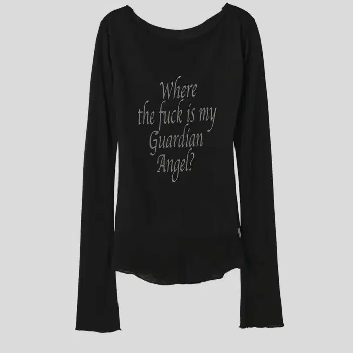 Lettering Tencel T-shirt Black S 스컬프터