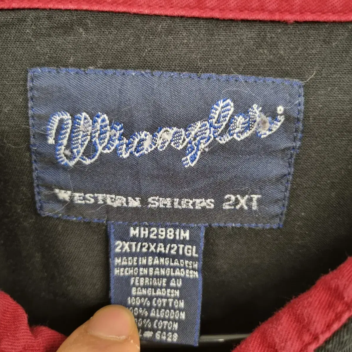 [120/4XL] WRANGLER 랭글러 네이티브 패턴 셔츠