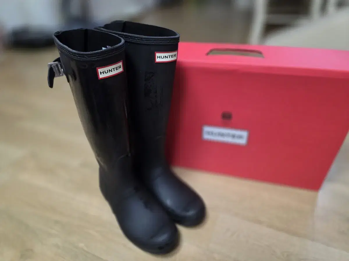 Hunter Original Back Adjustable Tall Rain Boots Black 240 for sale