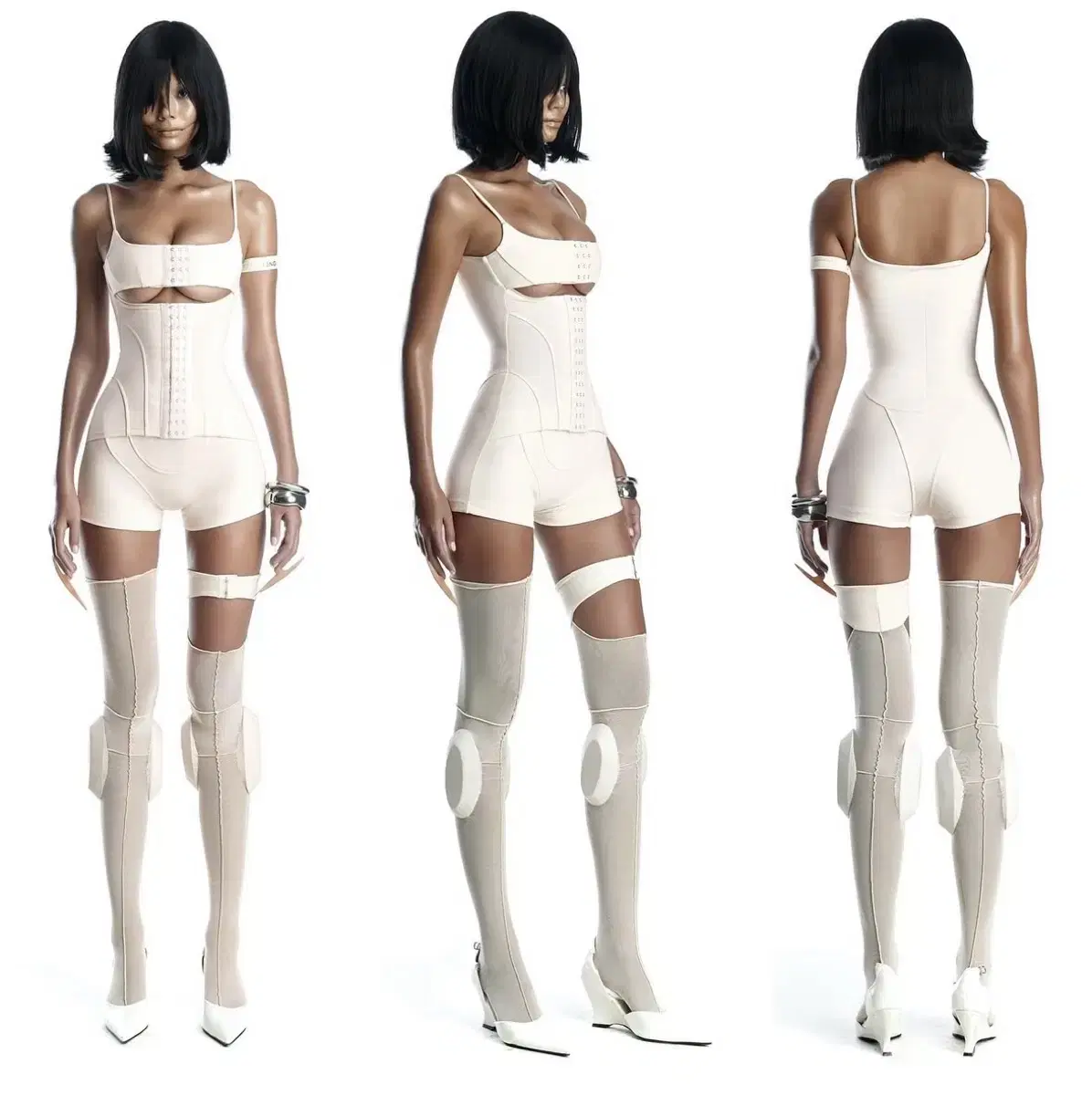 GEN TAN PLAYSUIT 코르셋 바디수트 feng system