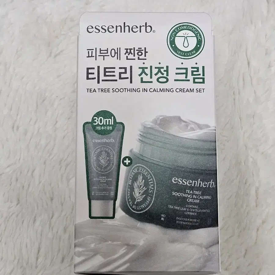 [새상품] 에센허브 티트리 수딩 인 카밍 크림 80ml(+30ml)