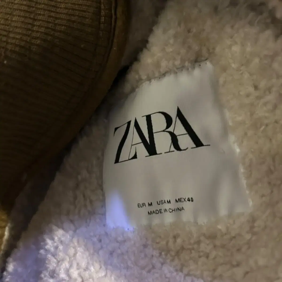 ZARA 쉐르파 무스탕 자켓 6235