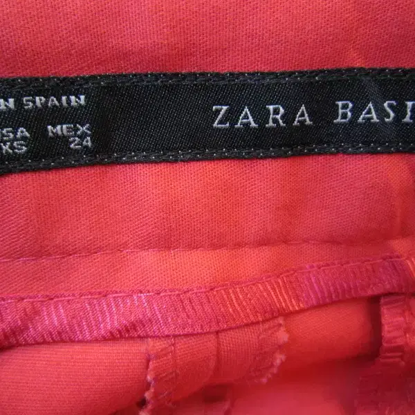 ZARA BASIC 빨강 면스판 바지 55 추천  H3t7