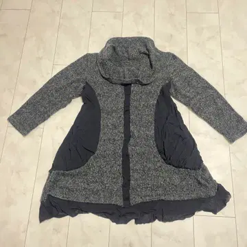 KOIBITO MISAKI 메쉬 레이스 프릴 그레이 계열 튜닉