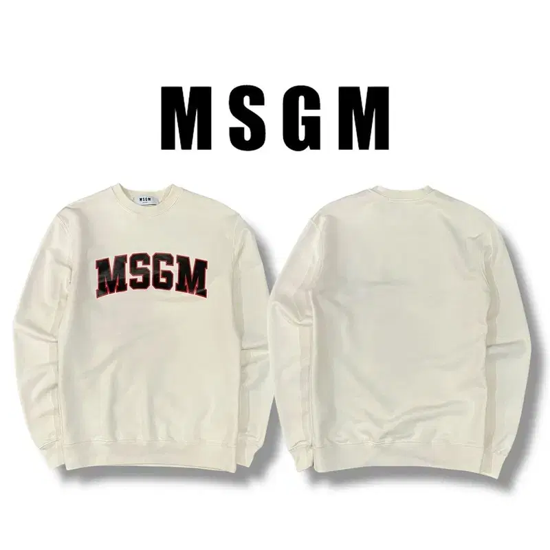 msgm 로고 프린팅 코튼 스웻셔츠 y09549