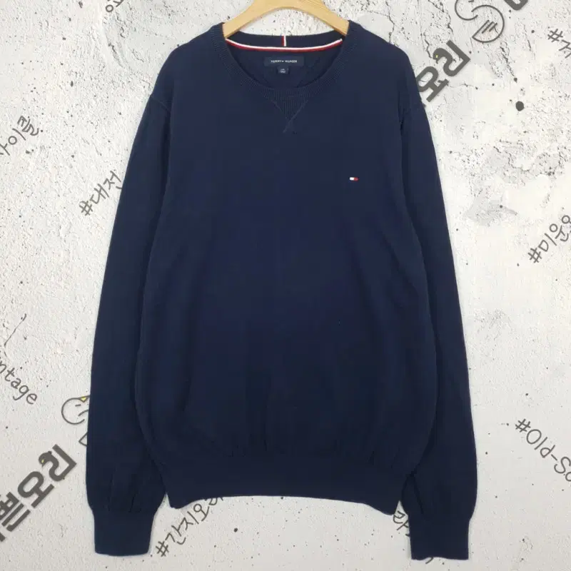 타미힐피거 TOMMY HILFIGER 니트 네이비 2400038