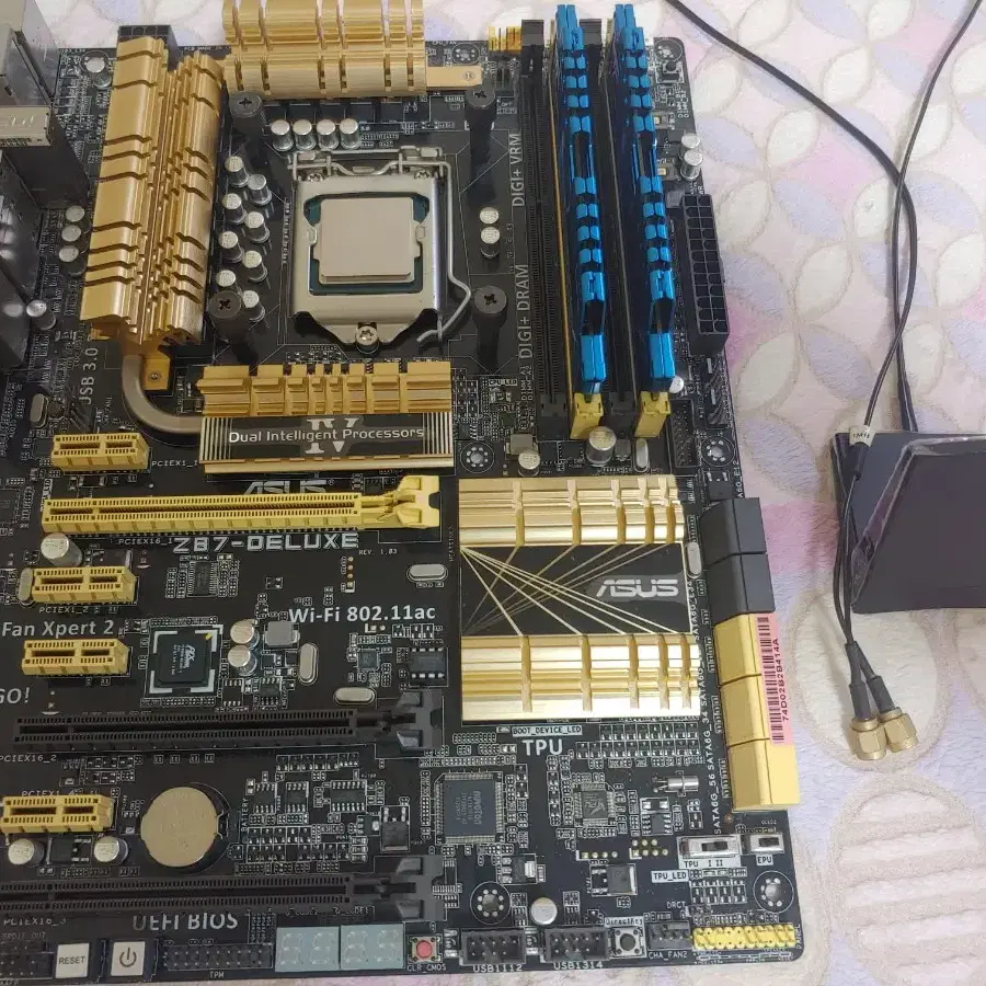 asus z87 deluxe i7-4770k 지스킬램세트