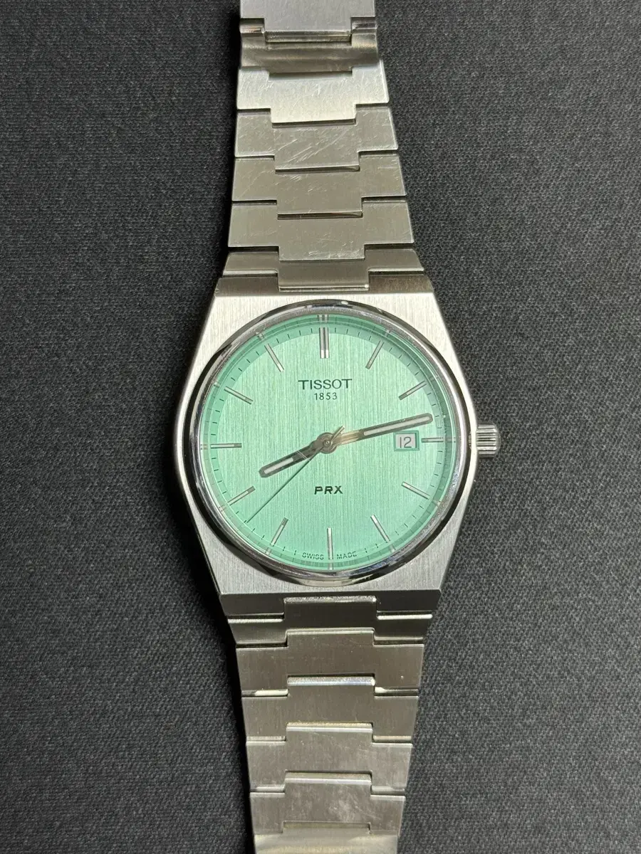 티쏘 PRX 라이트그린 쿼츠 40mm