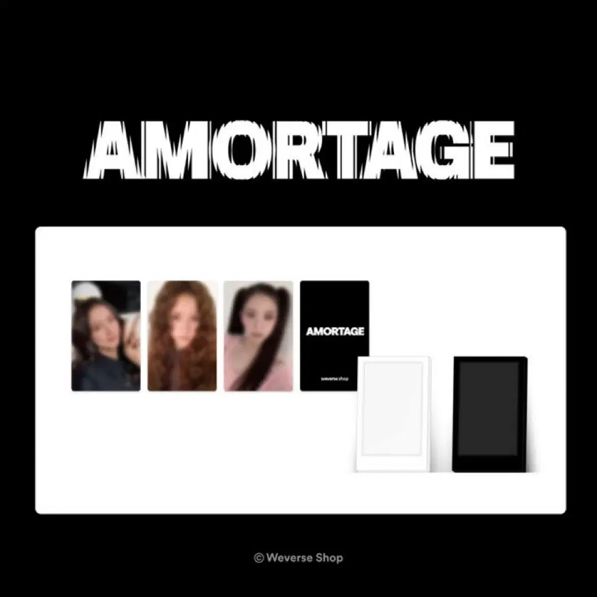 블랙핑크 지수 포카 위버스 미공포 양도 솔로 앨검 amortage