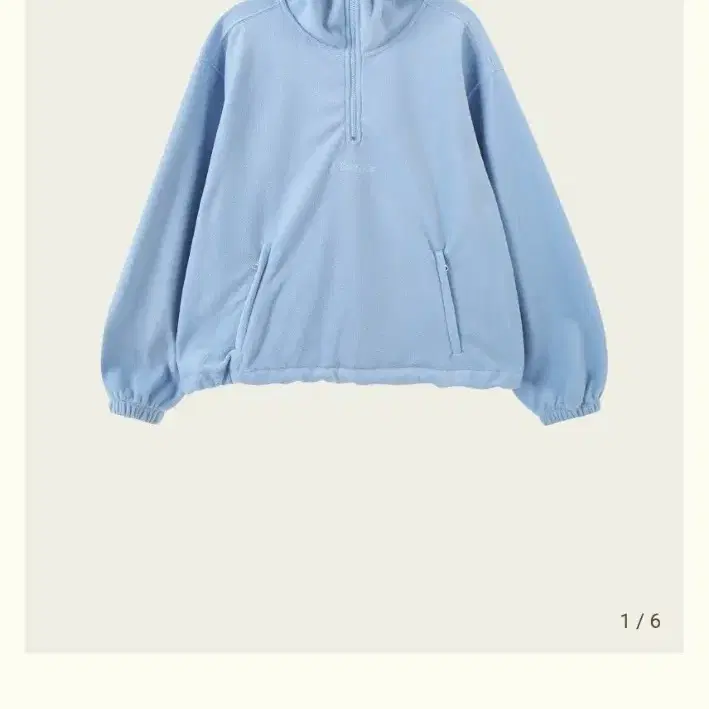 ribbonbit  Mont Fleece Anorak - Sky Blue