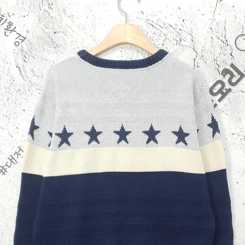 타미힐피거 TOMMY HILFIGER 별 니트 네이비 2400060