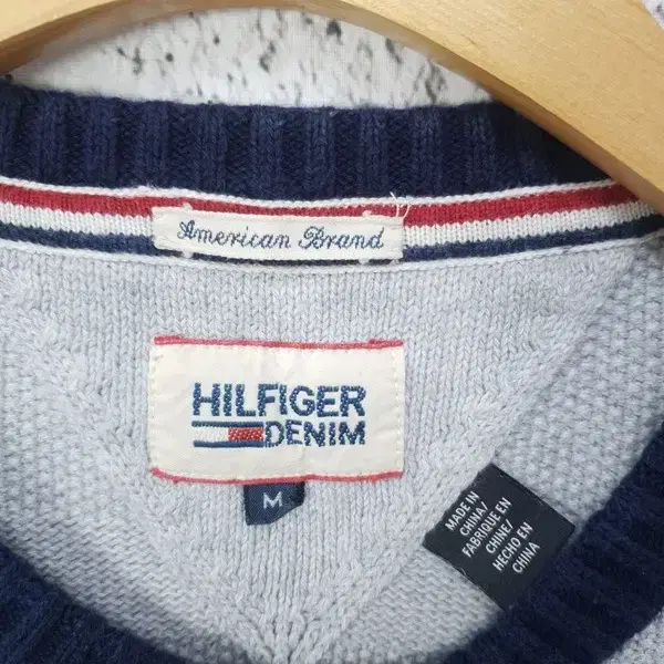 타미힐피거 TOMMY HILFIGER 별 니트 네이비 2400060