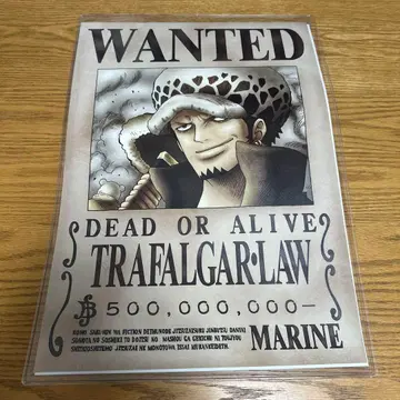 원피스 트리팔가 로우 해군 발행 공식 수배서 A3사이즈