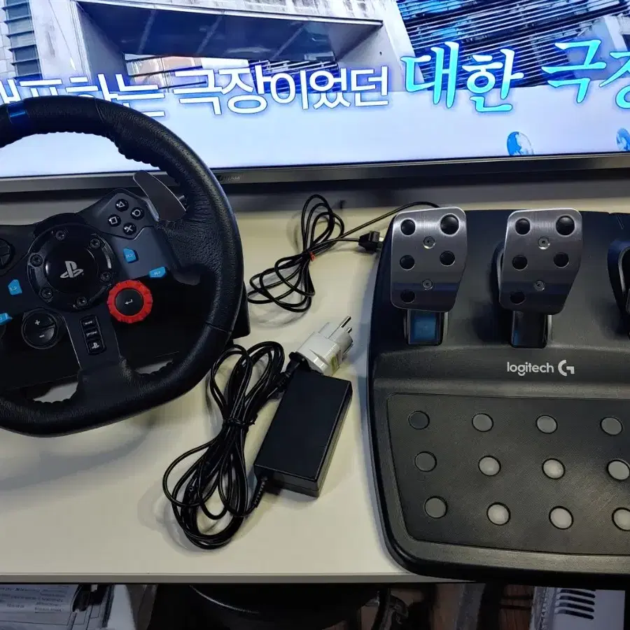 로지텍 G29 레이싱휠 플스4 플스5 pc게임 핸들