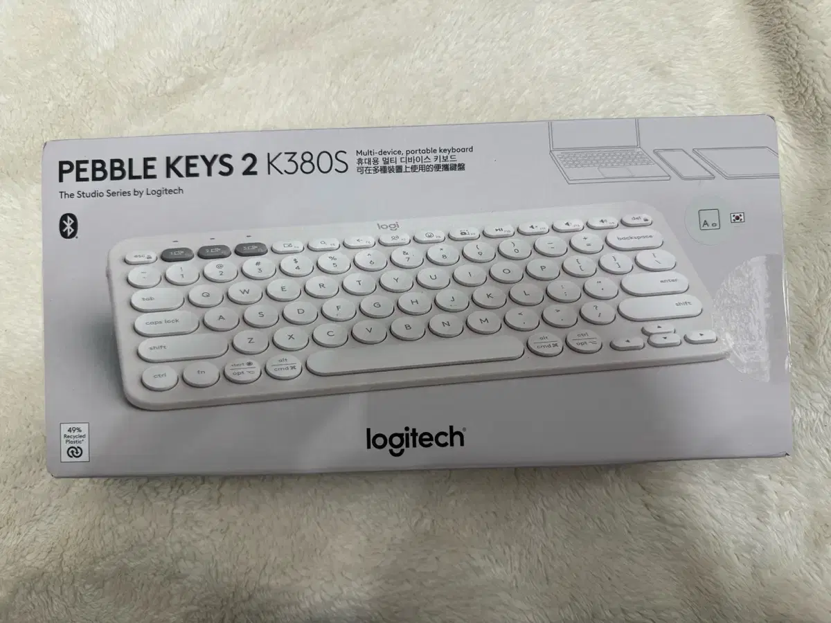 새상품) 로지텍 K380S 키보드 (도브화이트)