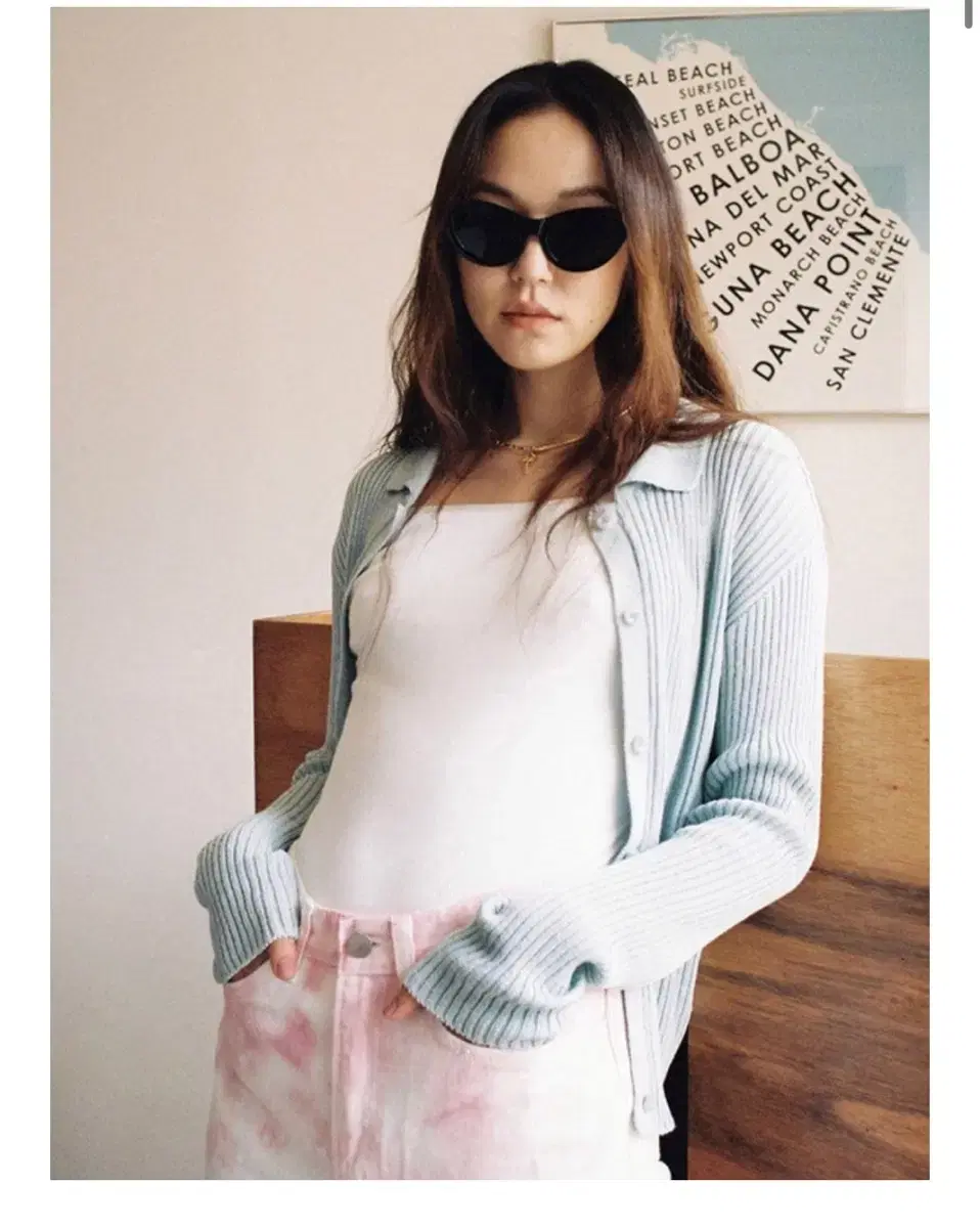 콜미베이비 baby ribbed cardi 핑크색