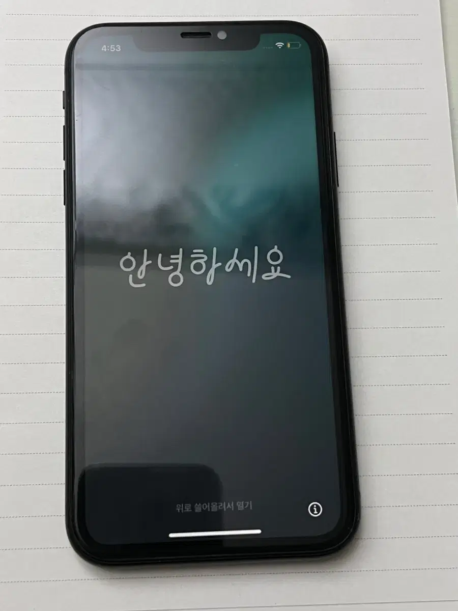 아이폰 xr 블랙 공기계 + 강화유리필름 128GB