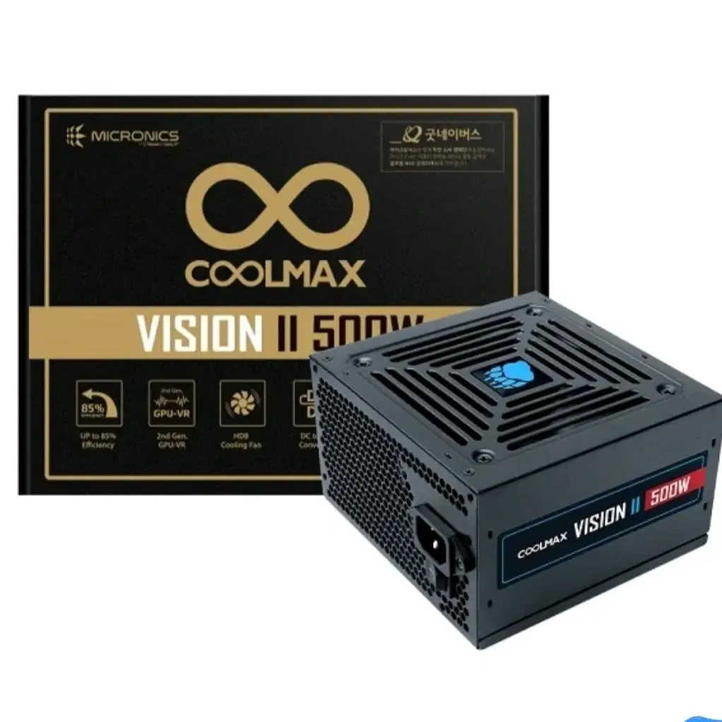 새상품,미사용 coolmax vision ll 500w 파워서플라이서