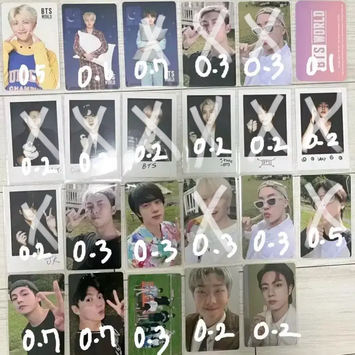 방탄 포카 판매 bts photocard