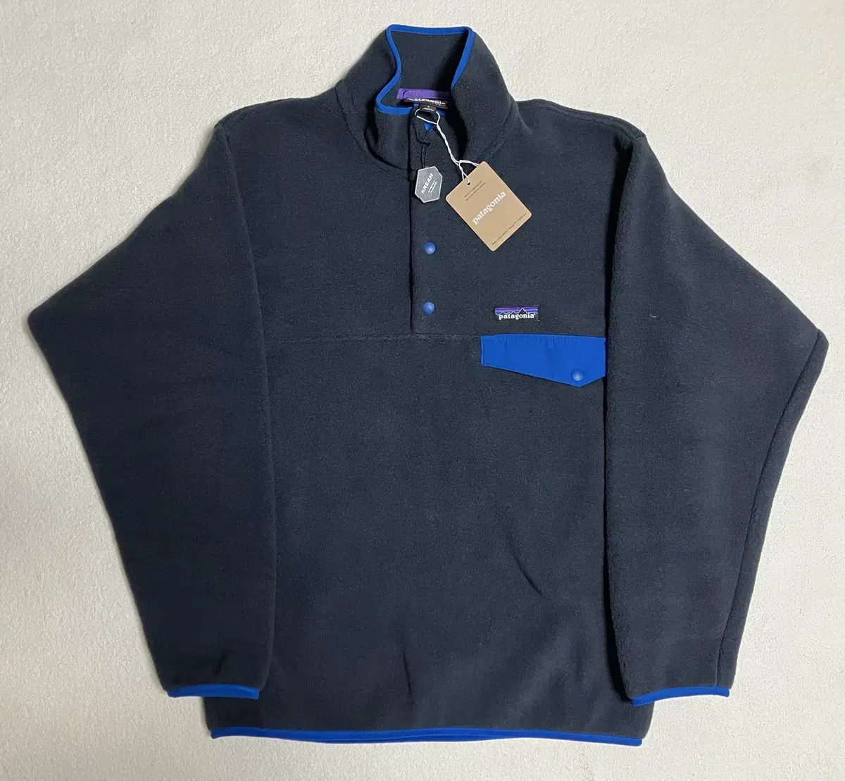 [S] Patagonia Heavyweight Sinchilla Fleece Pullover (Peach Blue) New Product