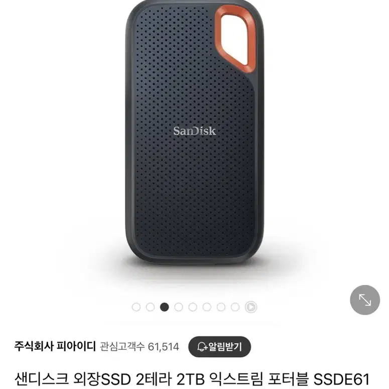 [새상품]샌디스크 외장 SSD 2TB