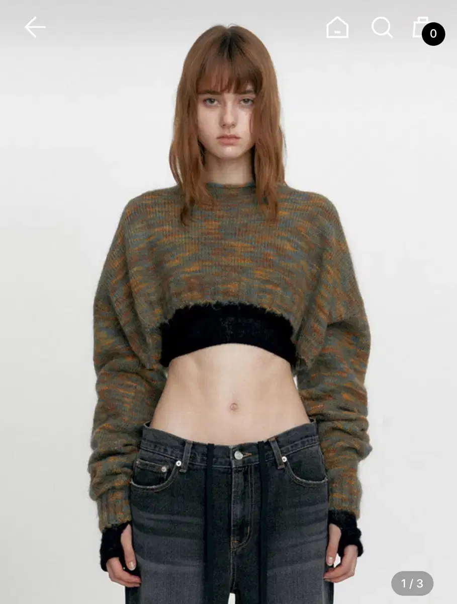 (무배)스튜디오 테이블 BOLERO CROPPED KNIT, GREEN