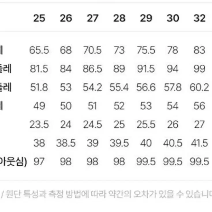 와이드 데님 팬츠 30사이즈 (진청, 중청) (거의새것)