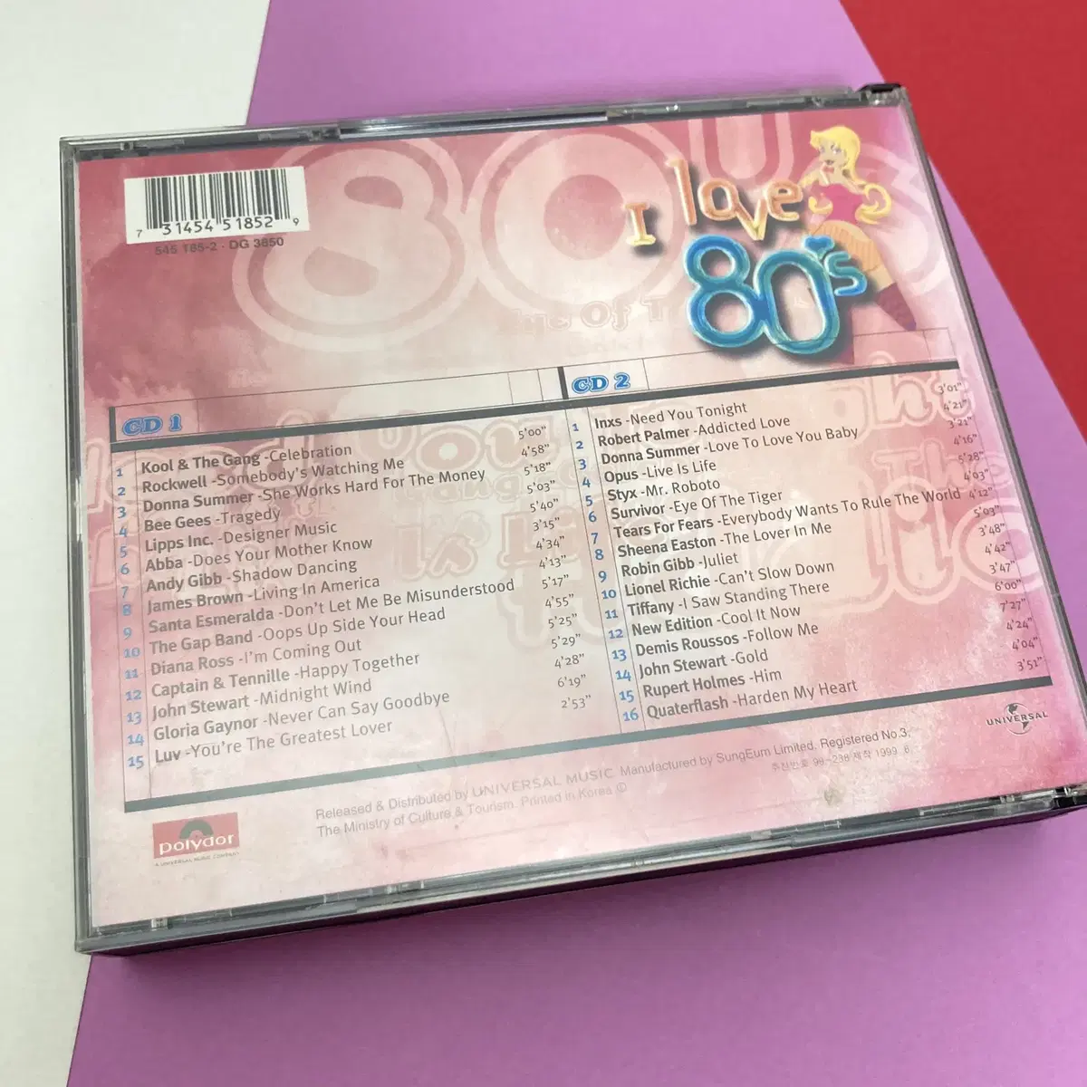 [중고음반/CD] 팝컴필레이션 I Love 80's Vol.2 (2CD)