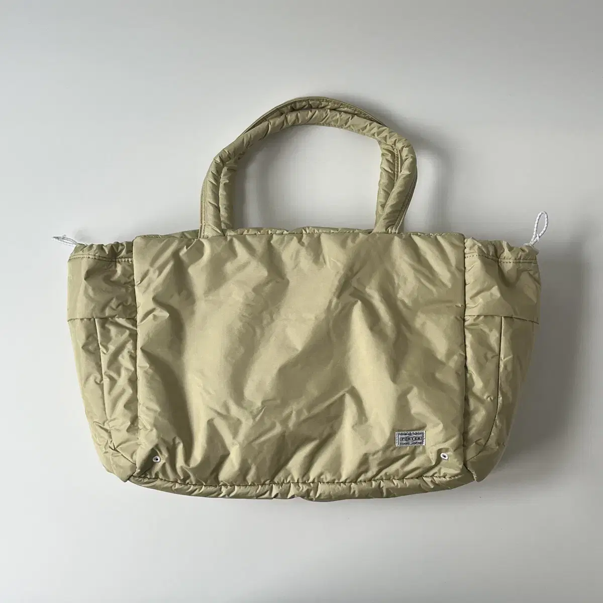 요시다포터 - cur tote bag (beige)