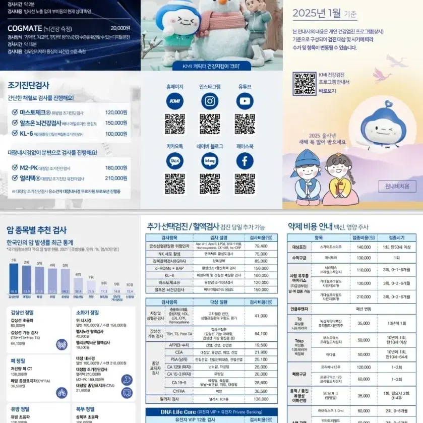 KMI 한국의학연구소 건강검진 종합검진 VIP 선착순. 여의도 강남 부모