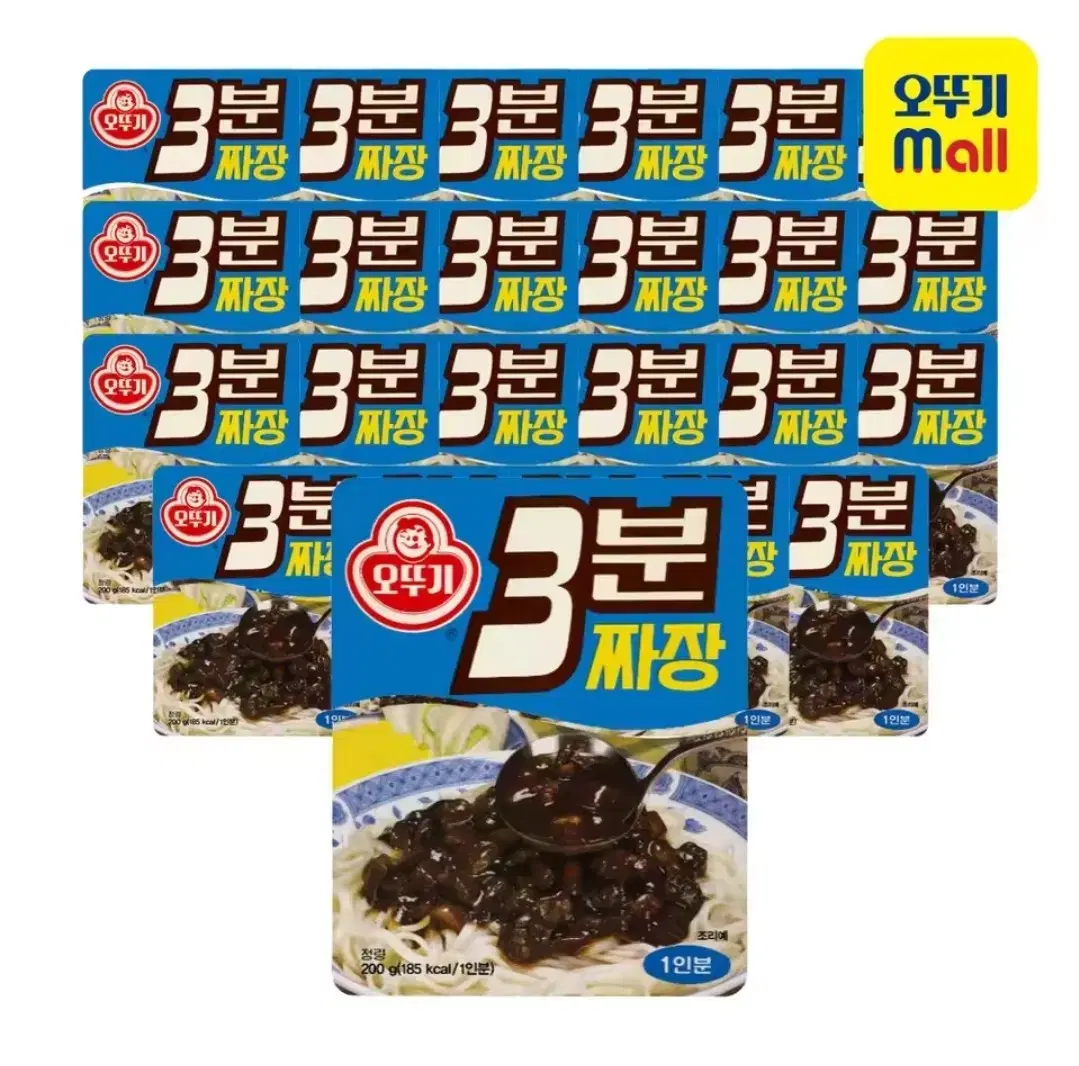 오뚜기 3분 레트로 짜장 200G 24개