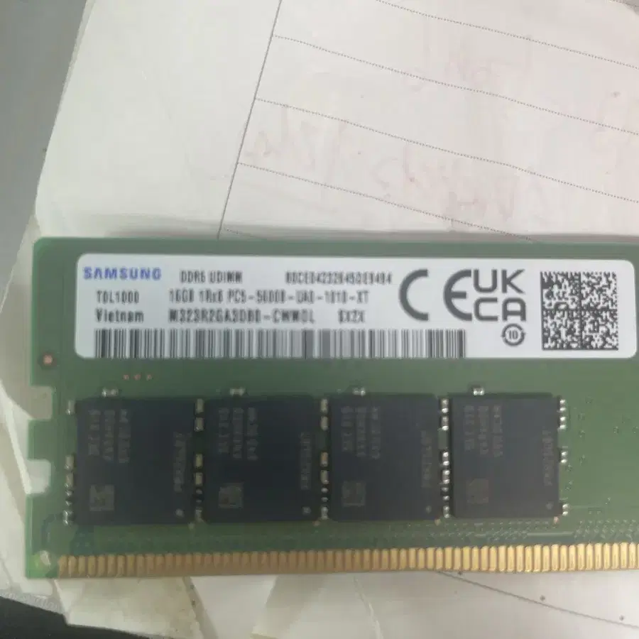 삼성램 DDR-5 16g pc5-5600B 데탑 단면  네고x 직거래만