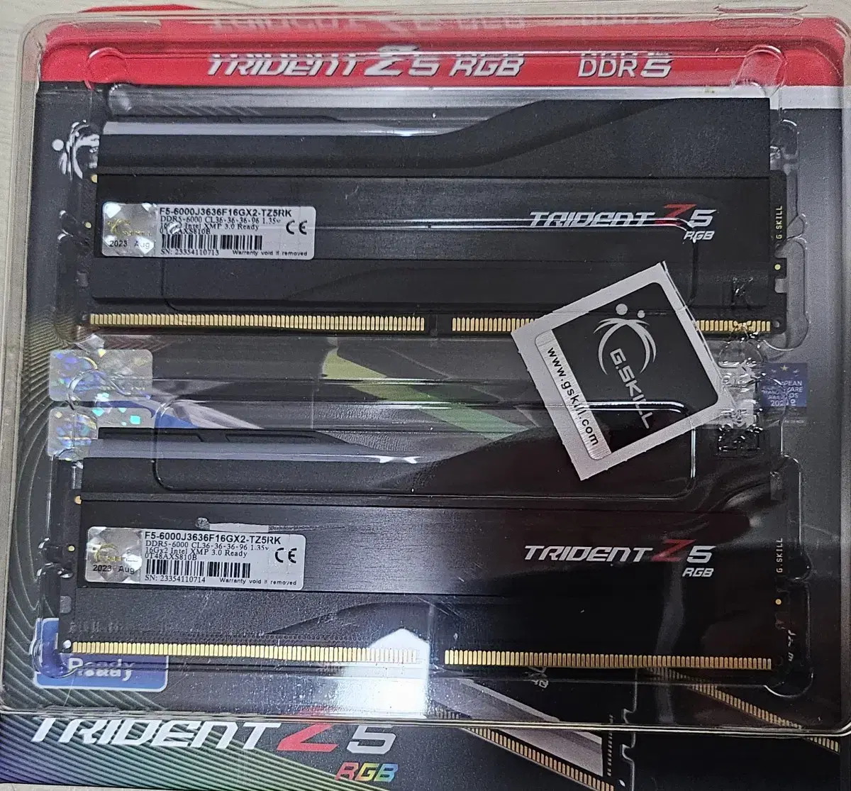 G.SKILL DDR5-6000 CL36 TRIDENT J