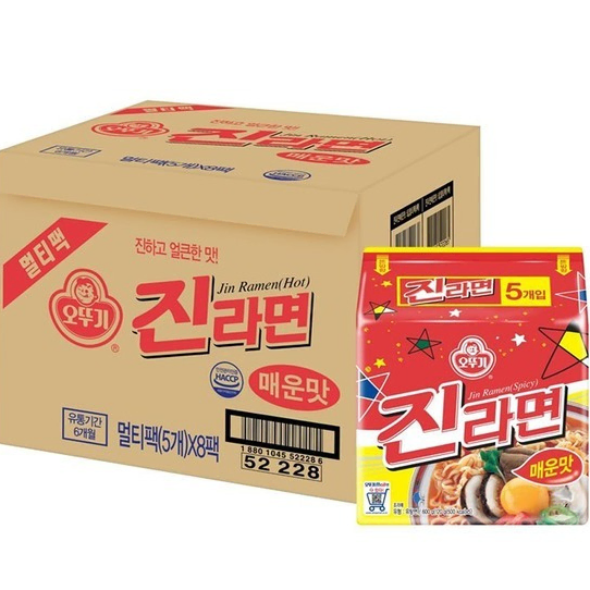 무료배송-오뚜기 진라면 매운맛 40개