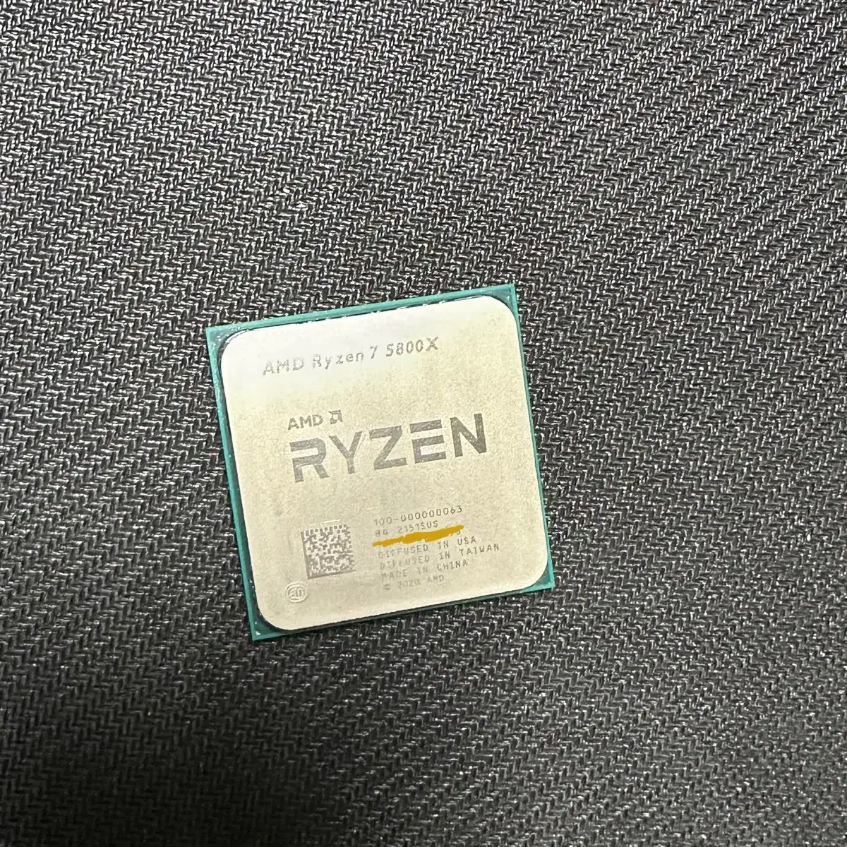 AMD Ryzen 라이젠 7 5800X Cpu 단품