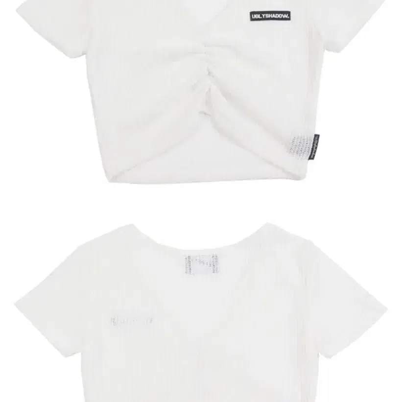 [어글리쉐도우] KINT SHIRRING TOP(WHITE)