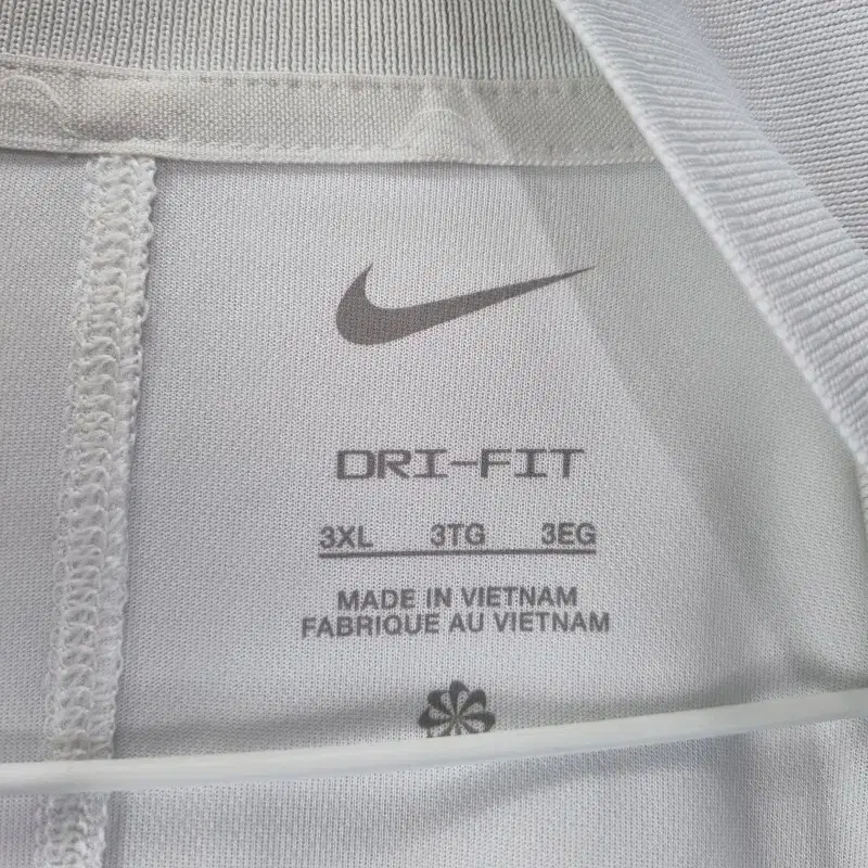 F6234 NIKE 남3XL 화이트 반팔 카라티셔츠/더크