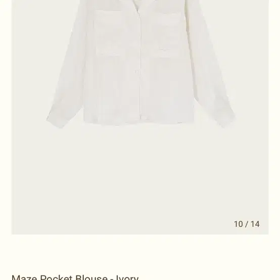 리본빛 블라우스  Maze Pocket Blouse