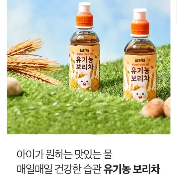 웅진식품 엘빈즈 유기농 보리차 200ml x 24