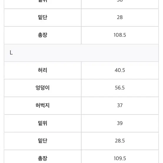 온트러스트 클래식 논워싱 와이드 데님 팬츠 진청 L