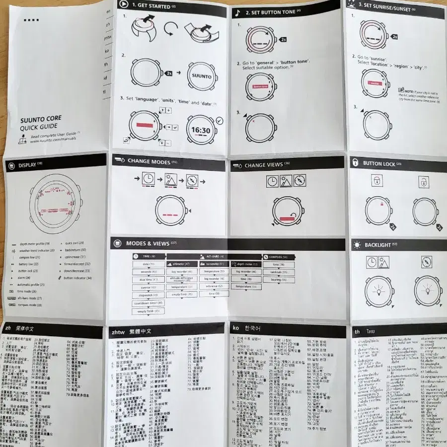 순토 코어 브러쉬드 스틸 시계 (SUUNTO CORE)