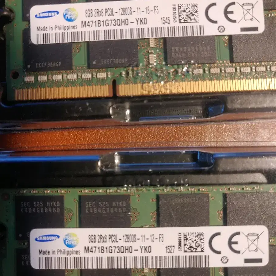 노트북용 총 16GB 메모리  PC3  RAM 8기가 두개