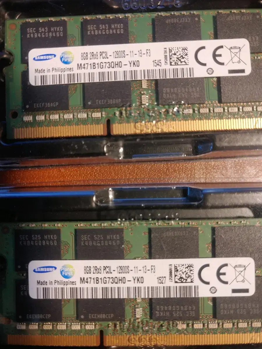 노트북용 총 16GB 메모리  PC3  RAM 8기가 두개