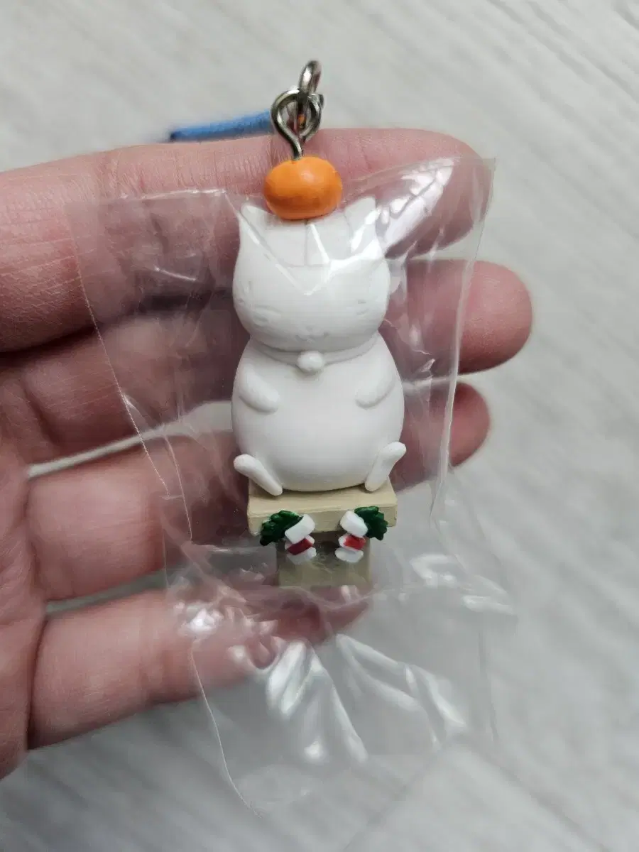 Nyanko Sensei Natsume Yūjin-san Snowman Daruma Mandarin orange strap Keyring